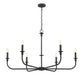 Z-Lite - 3049-45MB - Six Light Chandelier - Tova - Matte Black