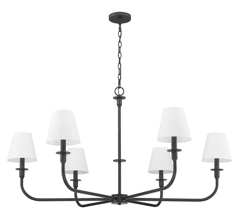 Z-Lite - 3049-45MB - Six Light Chandelier - Tova - Matte Black