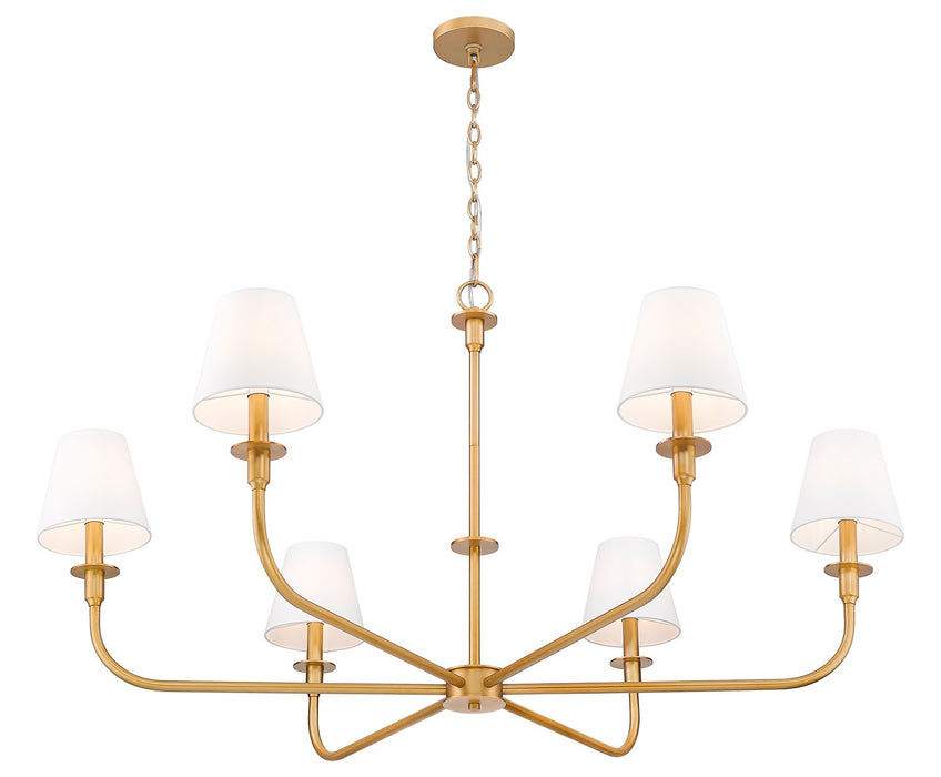 Z-Lite - 3049-45RB - Six Light Chandelier - Tova - Rubbed Brass