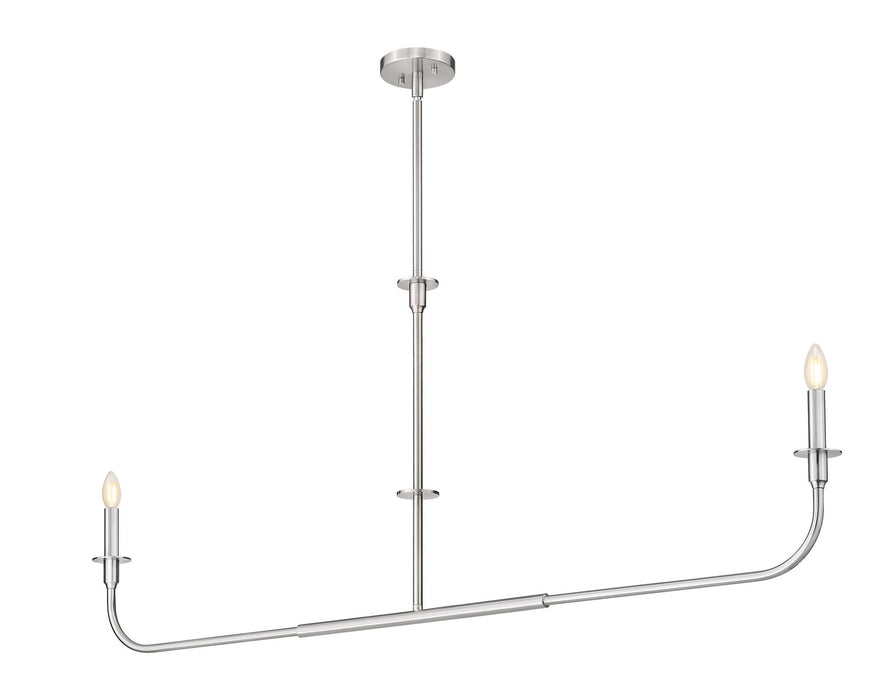 Z-Lite - 3049-60L-BN - Two Light Linear Chandelier - Tova - Brushed Nickel