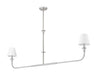 Z-Lite - 3049-60L-BN - Two Light Linear Chandelier - Tova - Brushed Nickel