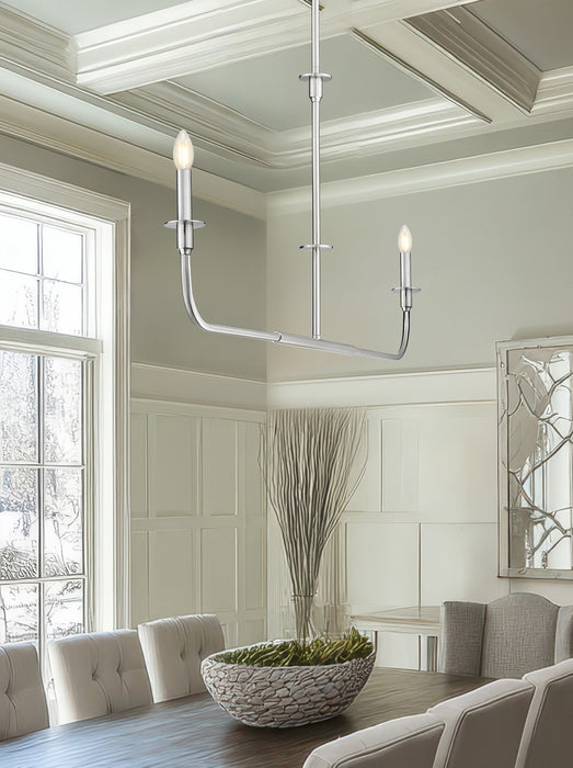 Z-Lite - 3049-60L-BN - Two Light Linear Chandelier - Tova - Brushed Nickel