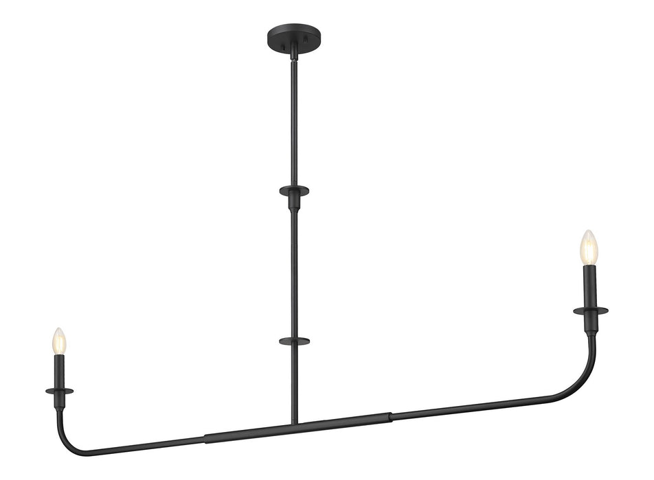 Z-Lite - 3049-60L-MB - Two Light Linear Chandelier - Tova - Matte Black