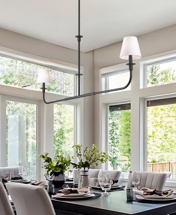 Z-Lite - 3049-60L-MB - Two Light Linear Chandelier - Tova - Matte Black