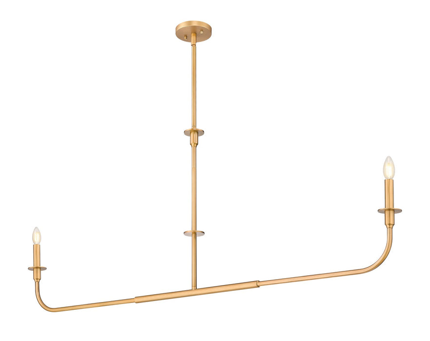 Z-Lite - 3049-60L-RB - Two Light Linear Chandelier - Tova - Rubbed Brass