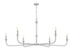 Z-Lite - 3049-62BN - Six Light Chandelier - Tova - Brushed Nickel