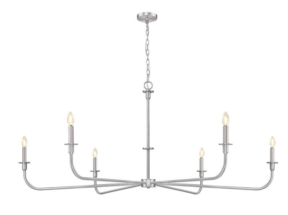 Z-Lite - 3049-62BN - Six Light Chandelier - Tova - Brushed Nickel