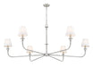 Z-Lite - 3049-62BN - Six Light Chandelier - Tova - Brushed Nickel