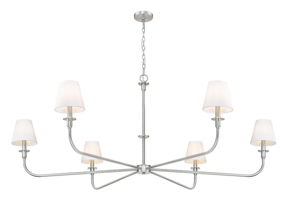 Z-Lite - 3049-62BN - Six Light Chandelier - Tova - Brushed Nickel