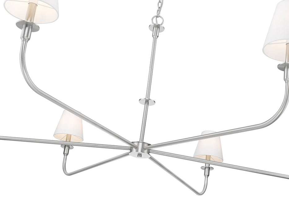 Z-Lite - 3049-62BN - Six Light Chandelier - Tova - Brushed Nickel