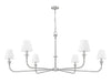 Z-Lite - 3049-62BN - Six Light Chandelier - Tova - Brushed Nickel