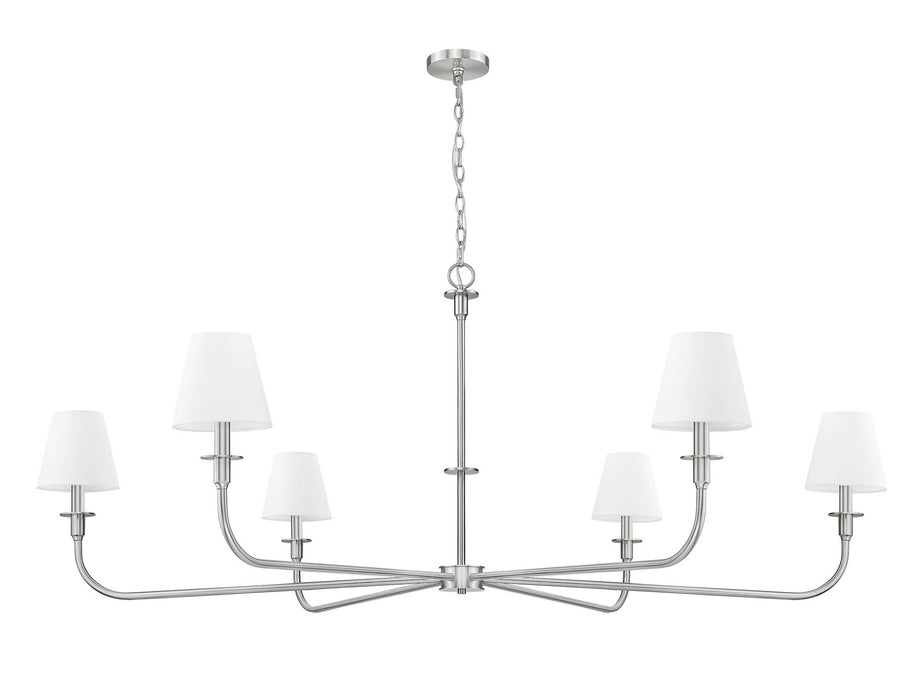 Z-Lite - 3049-62BN - Six Light Chandelier - Tova - Brushed Nickel