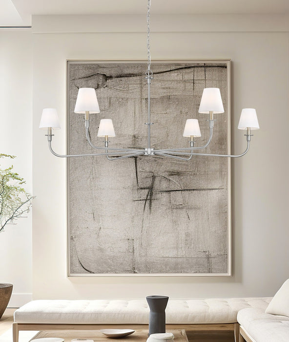 Z-Lite - 3049-62BN - Six Light Chandelier - Tova - Brushed Nickel
