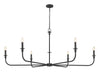 Z-Lite - 3049-62MB - Six Light Chandelier - Tova - Matte Black