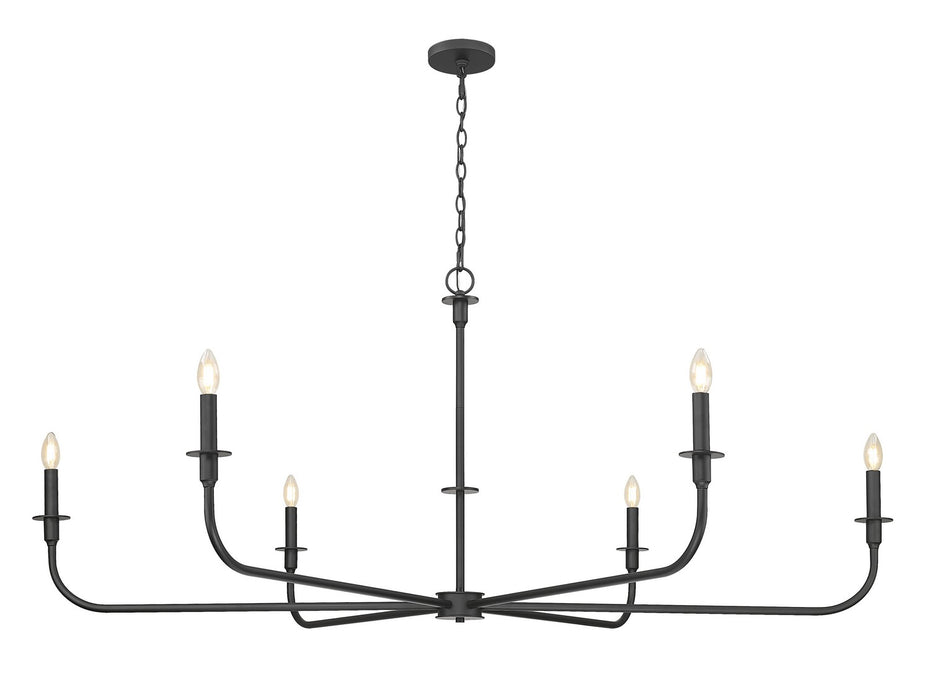 Z-Lite - 3049-62MB - Six Light Chandelier - Tova - Matte Black