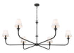 Z-Lite - 3049-62MB - Six Light Chandelier - Tova - Matte Black