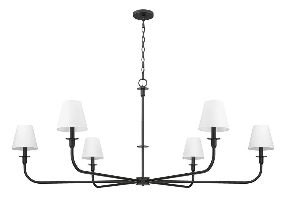 Z-Lite - 3049-62MB - Six Light Chandelier - Tova - Matte Black