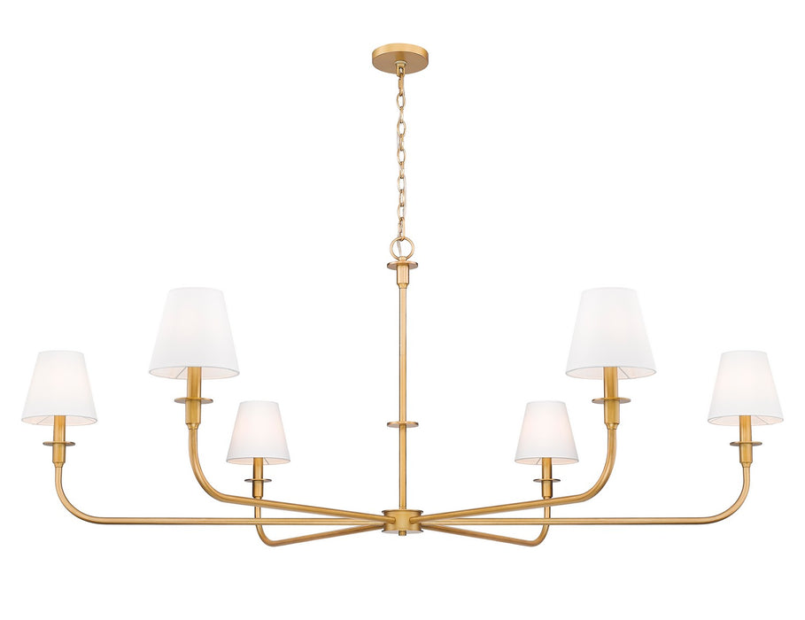 Z-Lite - 3049-62RB - Six Light Chandelier - Tova - Rubbed Brass