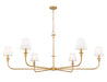 Z-Lite - 3049-62RB - Six Light Chandelier - Tova - Rubbed Brass
