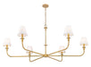 Z-Lite - 3049-62RB - Six Light Chandelier - Tova - Rubbed Brass
