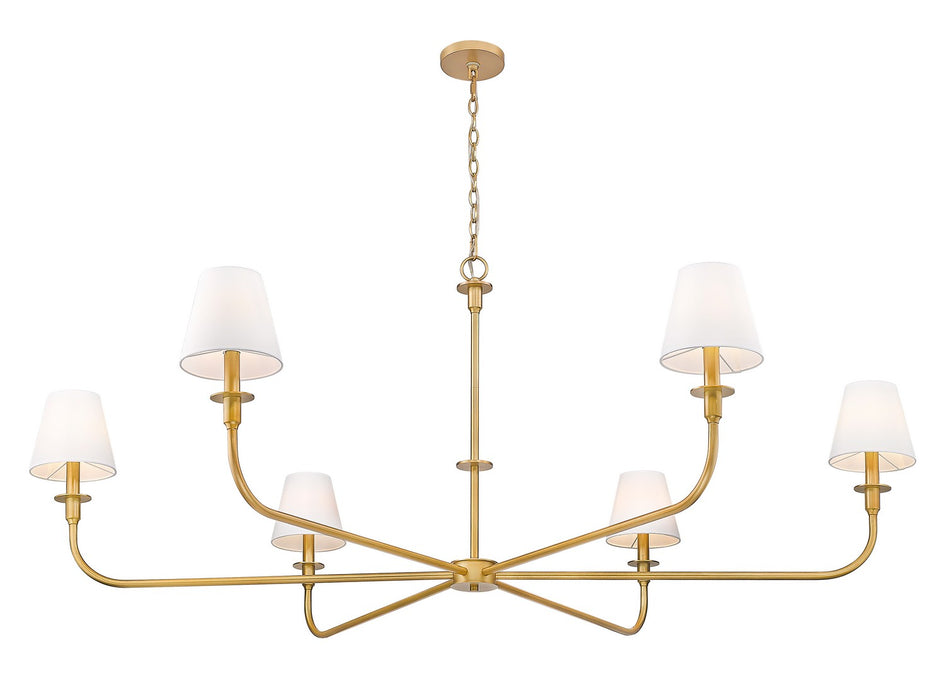 Z-Lite - 3049-62RB - Six Light Chandelier - Tova - Rubbed Brass