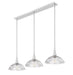 Z-Lite - 3051P12-3L-BN - Three Light Linear Chandelier - Lunelle - Brushed Nickel