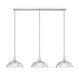 Z-Lite - 3051P12-3L-BN - Three Light Linear Chandelier - Lunelle - Brushed Nickel
