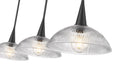 Z-Lite - 3051P12-3L-MB - Three Light Linear Chandelier - Lunelle - Matte Black