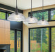 Z-Lite - 3051P12-3L-MB - Three Light Linear Chandelier - Lunelle - Matte Black