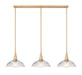 Z-Lite - 3051P12-3L-MGLD - Three Light Linear Chandelier - Lunelle - Modern Gold