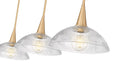 Z-Lite - 3051P12-3L-MGLD - Three Light Linear Chandelier - Lunelle - Modern Gold