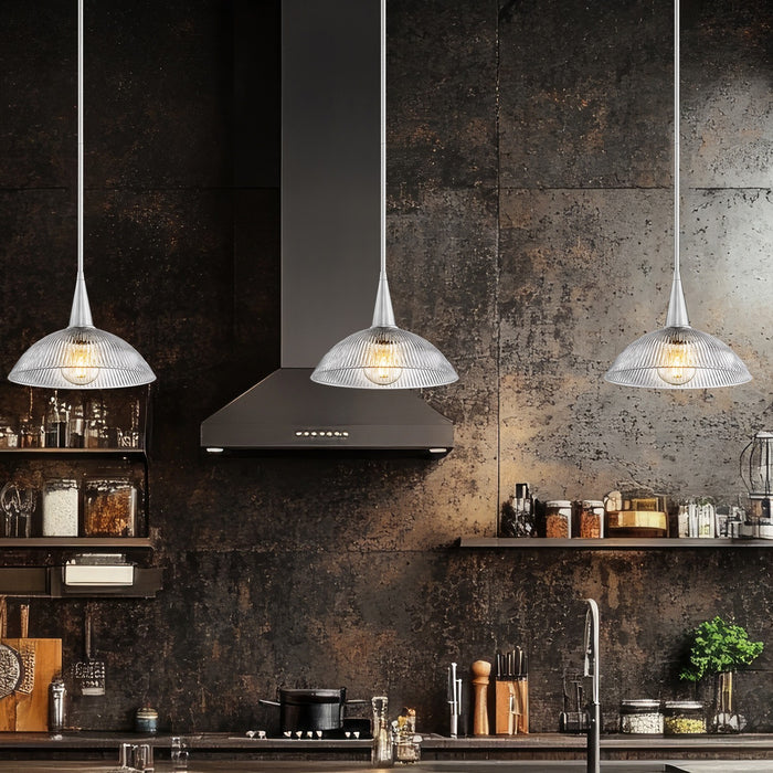 Z-Lite - 3051P12-BN - One Light Pendant - Lunelle - Brushed Nickel