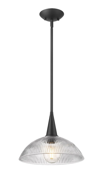Z-Lite - 3051P12-MB - One Light Pendant - Lunelle - Matte Black