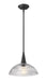 Z-Lite - 3051P12-MB - One Light Pendant - Lunelle - Matte Black