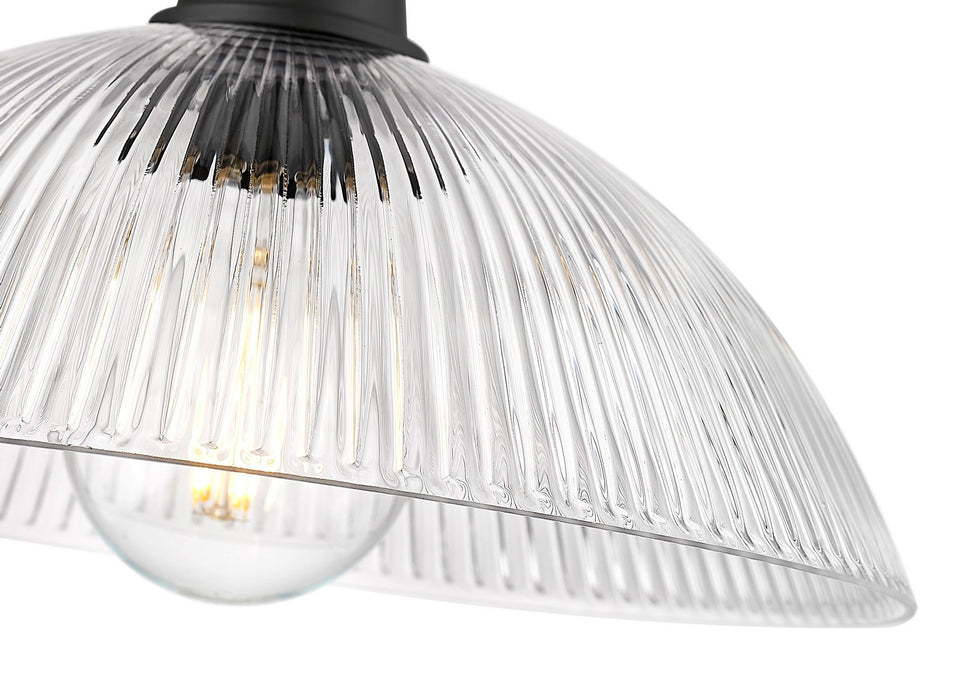 Z-Lite - 3051P12-MB - One Light Pendant - Lunelle - Matte Black