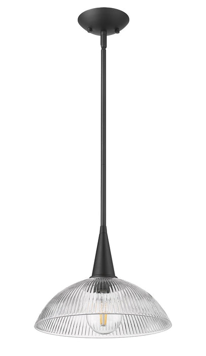 Z-Lite - 3051P12-MB - One Light Pendant - Lunelle - Matte Black
