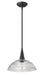 Z-Lite - 3051P12-MB - One Light Pendant - Lunelle - Matte Black
