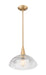 Z-Lite - 3051P12-MGLD - One Light Pendant - Lunelle - Modern Gold