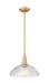 Z-Lite - 3051P12-MGLD - One Light Pendant - Lunelle - Modern Gold