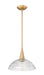 Z-Lite - 3051P12-MGLD - One Light Pendant - Lunelle - Modern Gold