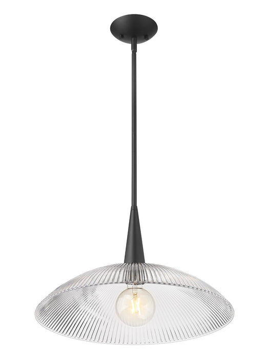 Z-Lite - 3051P18-MB - One Light Pendant - Lunelle - Matte Black