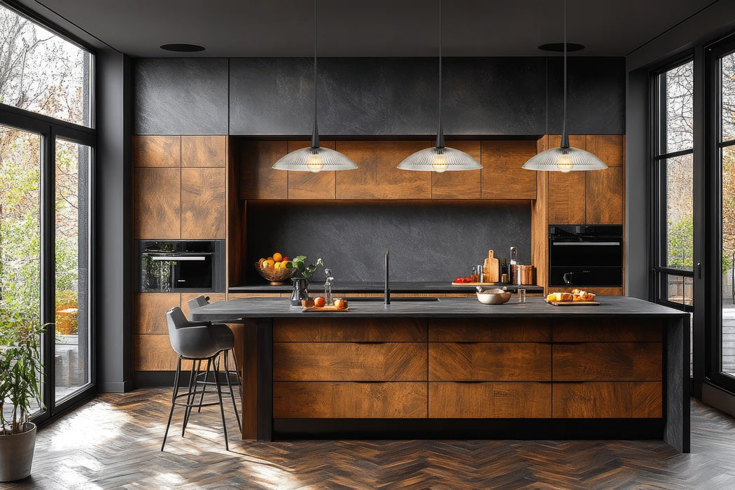 Z-Lite - 3051P18-MB - One Light Pendant - Lunelle - Matte Black