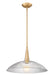 Z-Lite - 3051P18-MGLD - One Light Pendant - Lunelle - Modern Gold