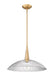 Z-Lite - 3051P18-MGLD - One Light Pendant - Lunelle - Modern Gold