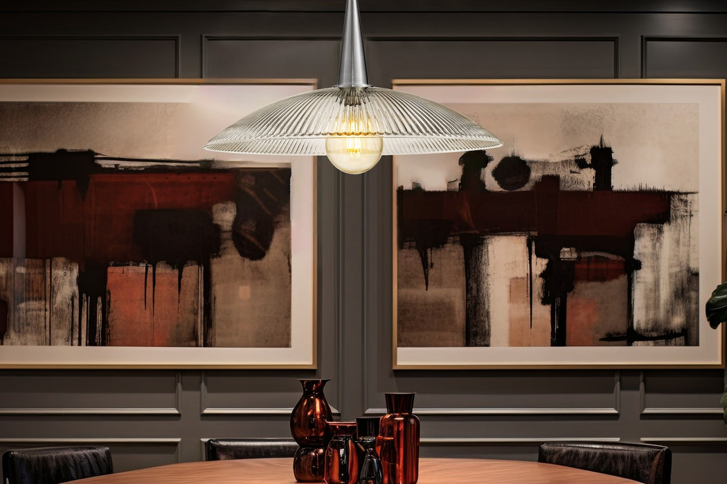 Z-Lite - 3051P24-BN - One Light Pendant - Lunelle - Brushed Nickel