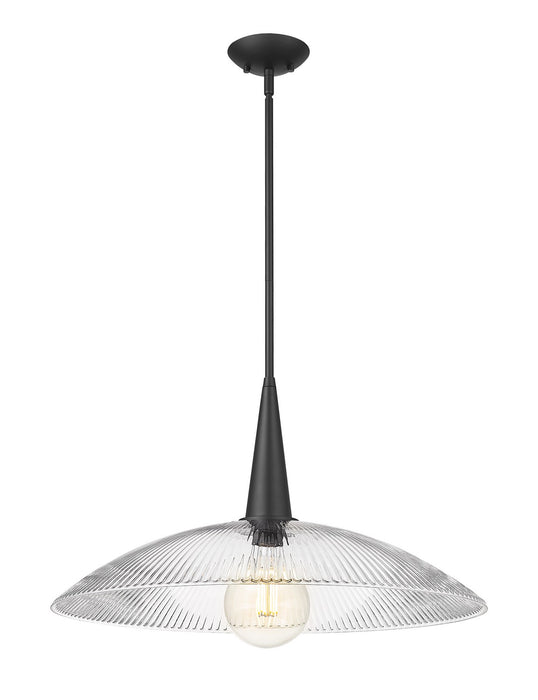 Z-Lite - 3051P24-MB - One Light Pendant - Lunelle - Matte Black