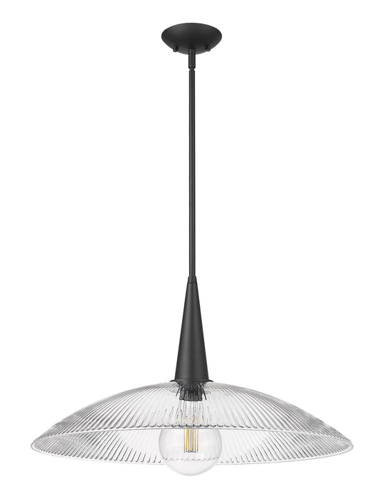 Z-Lite - 3051P24-MB - One Light Pendant - Lunelle - Matte Black