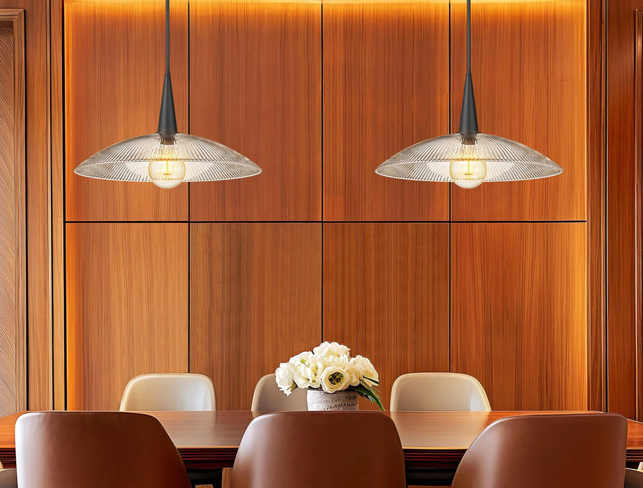 Z-Lite - 3051P24-MB - One Light Pendant - Lunelle - Matte Black