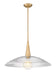 Z-Lite - 3051P24-MGLD - One Light Pendant - Lunelle - Modern Gold