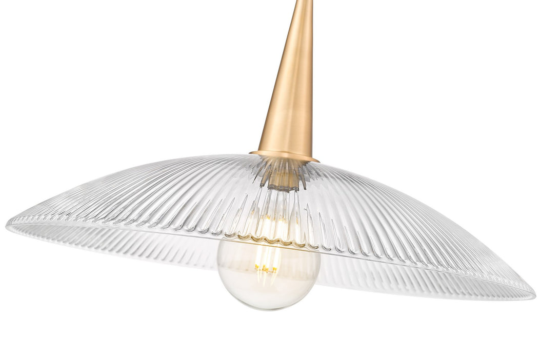 Z-Lite - 3051P24-MGLD - One Light Pendant - Lunelle - Modern Gold